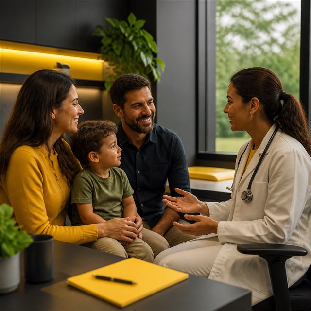 Cuidado médico para toda a família